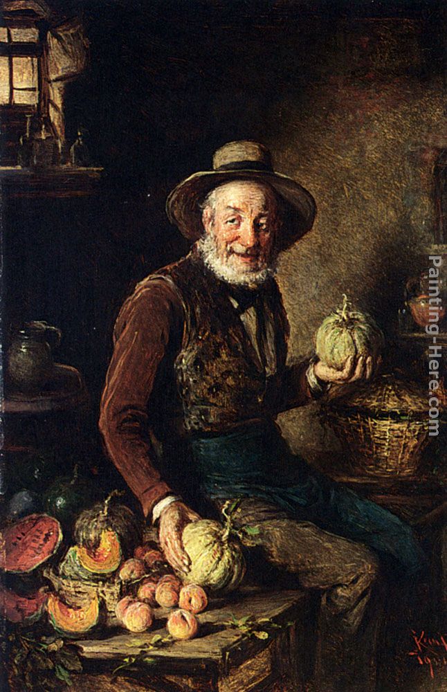 The Pumpkin Seller painting - Hermann Kern The Pumpkin Seller art painting